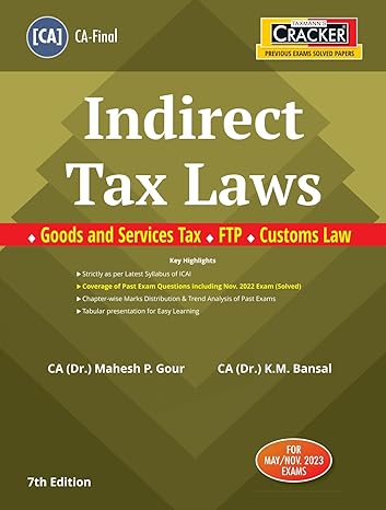 Indirect Tax Laws (IDT) | CRACKER